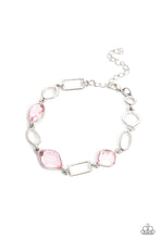 Load image into Gallery viewer, Dazzle for Days - Pink and Silver Bracelet- Paparazzi Accessories