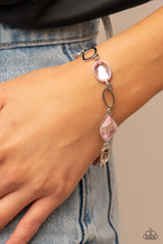 Load image into Gallery viewer, Dazzle for Days - Pink and Silver Bracelet- Paparazzi Accessories