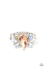 Load image into Gallery viewer, Luxury Luster - Orange and Silver Ring- Paparazzi Accessories