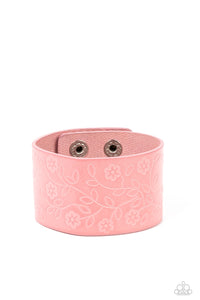 Rosy Wrap Up - Pink and Silver Wrap- Paparazzi Accessories