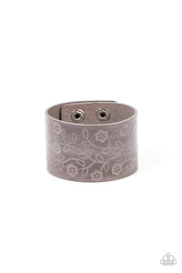 Rosy Wrap Up - Silver Wrap- Paparazzi Accessories