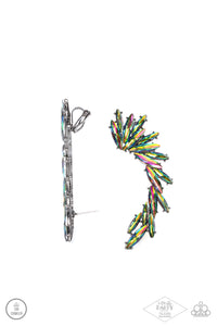 Because ICE Said So - Multicolored Gunmetal Earrings- Paparazzi Accessories