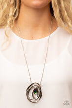 Load image into Gallery viewer, Luminous Labyrinth - Multicolored Silver Necklace- Paparazzi Accessories