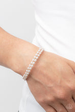 Load image into Gallery viewer, Regal Wraparound - White and Gold Bracelet- Paparazzi Accessories