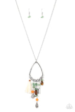 Load image into Gallery viewer, Listen to Your Soul - Green and Silver Necklace- Paparazzi Accessories