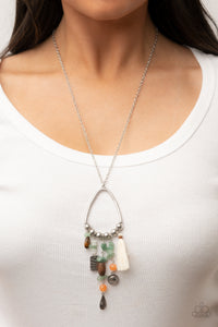 Listen to Your Soul - Green and Silver Necklace- Paparazzi Accessories