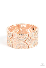 Load image into Gallery viewer, Wheeling and Dealing - White and Rose Gold Bracelet- Paparazzi Accessories