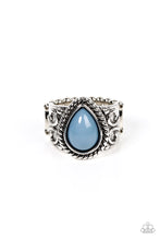 Load image into Gallery viewer, Maritime Mirage - Blue and Silver Ring- Paparazzi Accessories