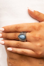 Load image into Gallery viewer, Maritime Mirage - Blue and Silver Ring- Paparazzi Accessories