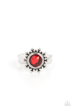 Load image into Gallery viewer, Expect Sunshine and REIGN - Red and Silver Ring- Paparazzi Accessories