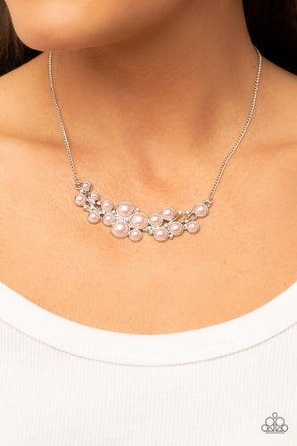 My Yacht or Yours? - Pink and Silver Necklace- Paparazzi Accessories
