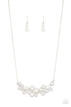 Load image into Gallery viewer, My Yacht or Yours? - White and Silver Necklace- Paparazzi Accessories