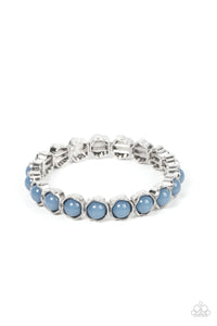 Lets be Buds - Blue and Silver Bracelet- Paparazzi Accessories