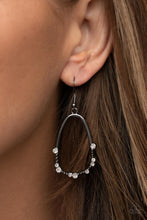 Load image into Gallery viewer, Ready Or YACHT - White and Gunmetal Earrings- Paparazzi Accessories