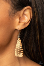 Load image into Gallery viewer, Urban Delirium - Brown and Silver Earrings- Paparazzi Accessories