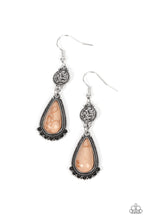 Load image into Gallery viewer, Montana Mountains - Brown and Silver Earrings- Paparazzi Accessories