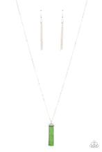 Load image into Gallery viewer, Set in GEMSTONE - Green and Silver Necklace- Paparazzi Accessories