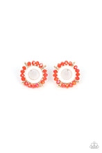 Load image into Gallery viewer, Nautical Notion - Orange and Silver Earrings- Paparazzi Accessories