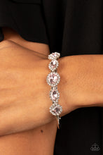 Load image into Gallery viewer, Simmer on GLOW - Pink and Silver Bracelet- Paparazzi Accessories