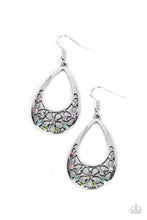 Load image into Gallery viewer, Terrace Trinket - Multicolored Silver Earrings- Paparazzi Accessories
