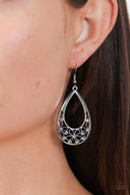 Load image into Gallery viewer, Terrace Trinket - Multicolored Silver Earrings- Paparazzi Accessories