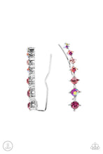 Load image into Gallery viewer, STARLIGHT Show - Pink and Silver Earrings- Paparazzi Accessories