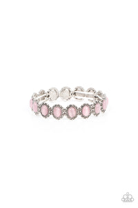 Sweet Oblivion - Pink and Silver Bracelet- Paparazzi Accessories