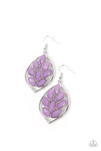 Load image into Gallery viewer, Glacial Glades - Purple and Silver Earrings- Paparazzi Accessories