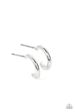 Load image into Gallery viewer, Skip the Small Talk - Silver Earrings- Paparazzi Accessories