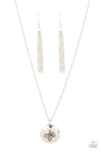 Load image into Gallery viewer, Monarch Meadow - Silver Necklace- Paparazzi Accessories