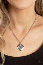 Load image into Gallery viewer, Monarch Meadow - Silver Necklace- Paparazzi Accessories