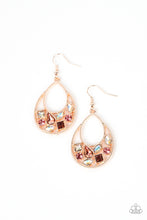 Load image into Gallery viewer, Regal Recreation - Pink and Rose Gold Earrings- Paparazzi Accessories