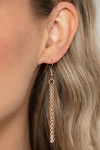 Load image into Gallery viewer, Moon Magic - Blue and Gold Necklace- Paparazzi Accessories