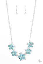 Load image into Gallery viewer, Garden Daydream - Blue and Silver Necklace- Paparazzi Accessories