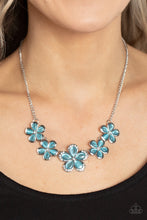 Load image into Gallery viewer, Garden Daydream - Blue and Silver Necklace- Paparazzi Accessories