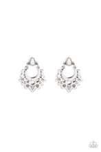 Load image into Gallery viewer, Earthy Zeal - White and Silver Earrings- Paparazzi Accessories