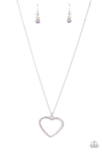 Load image into Gallery viewer, Love to Sparkle - Purple and Silver Necklace- Paparazzi Accessories