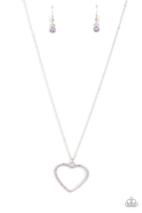 Love to Sparkle - Purple and Silver Necklace- Paparazzi Accessories