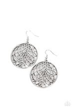 Load image into Gallery viewer, Fractured Foliage - Silver Earrings- Paparazzi Accessories