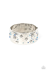 Across the Constellations - Blue and Silver Bracelet- Paparazzi Accessories