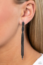Load image into Gallery viewer, Ropin Rodeo Queen - Gunmetal Earrings- Paparazzi Accessories