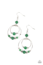 Load image into Gallery viewer, Eco Eden - Green and Silver Earrings- Paparazzi Accessories
