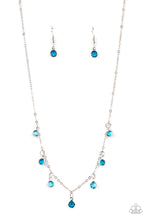 Load image into Gallery viewer, Carefree Charmer - Blue and Silver Necklace- Paparazzi Accessories