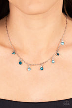 Load image into Gallery viewer, Carefree Charmer - Blue and Silver Necklace- Paparazzi Accessories