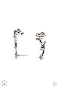 Astral Anthem - White and Silver Earrings- Paparazzi Accessories