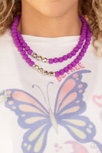 Load image into Gallery viewer, Summer Splash - Purple and Silver Necklace- Paparazzi Accessories