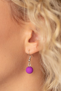 Summer Splash - Purple and Silver Necklace- Paparazzi Accessories