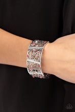Load image into Gallery viewer, Spring Greetings - Pink and Silver Bracelet- Paparazzi Accessories