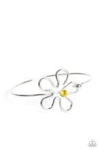 Load image into Gallery viewer, Floral Innovation - Yellow and Silver Bracelet- Paparazzi Accessories
