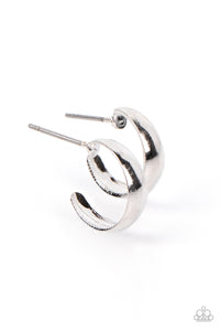 Mini Magic - Silver Earrings- Paparazzi Accessories